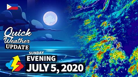 Quick weather update today january 17, 2021 | evening at 3:00 pm today, ► low pressure area (lpa) was estimated based on all available data at 45 km southwest of general santos city (5.8°n, 124.9°e), embedded along the intertropical convergenze zone (itcz) affecting mindanao. Weather update today PM | SUNDAY - July 5, 2020 | Weather ...