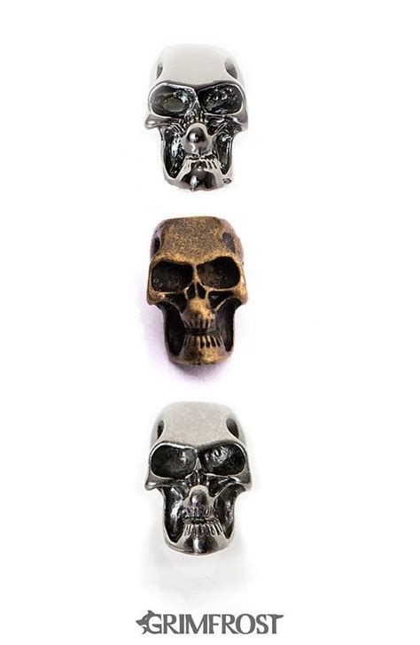 They grow long beards to protect. Beard Bead Set, Skull Beads in 2020 | Beard beads, Beard ...