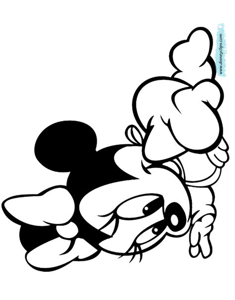 Minnie mouse is the classic cartoon character that is as much a part of the walt disney company as any other. Baby Mini Mouse Coloring Pages - Coloring Home