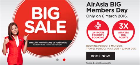 You can now pay with big points on airasia's mobile app. AirAsia Big Sale For Travel October 1 - May 22, 2017 (Book ...