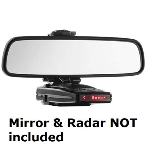 Integrated into the new slimmer mirror. STORE DISPLAY Radar Mount Mirror Mount Bracket for Escort ...