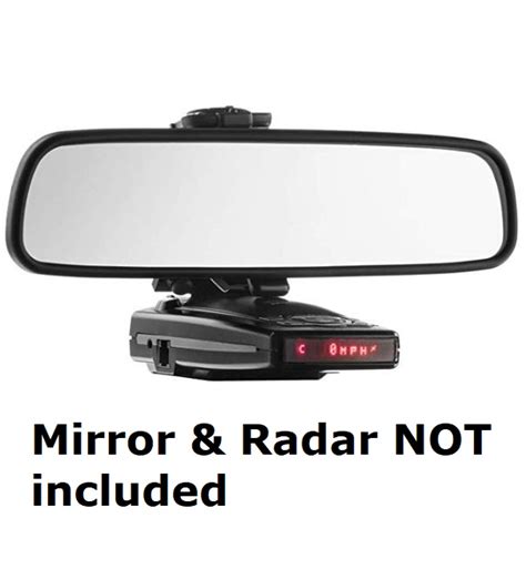 Integrated into the new slimmer mirror. STORE DISPLAY Radar Mount Mirror Mount Bracket for Escort ...