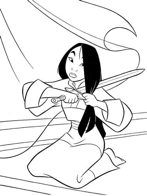 Monday as determined by est. Mulan coloring pages. Download and print Mulan coloring pages