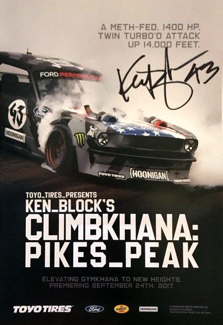The 2017 Sema Show Ken Block Mustang Pikes Peak poster ...