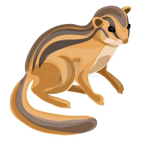 Cartoon forest stock photos and images. Cartoon Chipmunk Or Marmot Sitting. Forest Animal Vector ...