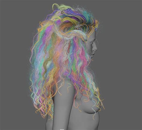 ArtStation - XGen Curly Hair study ., Basem Shenouda ...