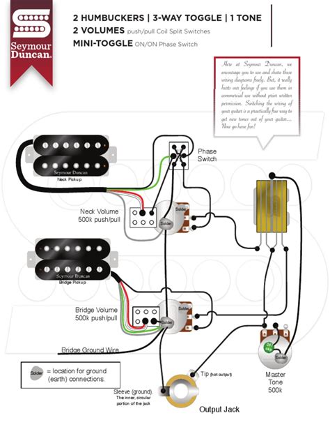 The toggle switch is a switch that can play crucial switching roles in circuits. Guitar Wiring Diagrams 2 Humbucker 3 Way Toggle Tele ...
