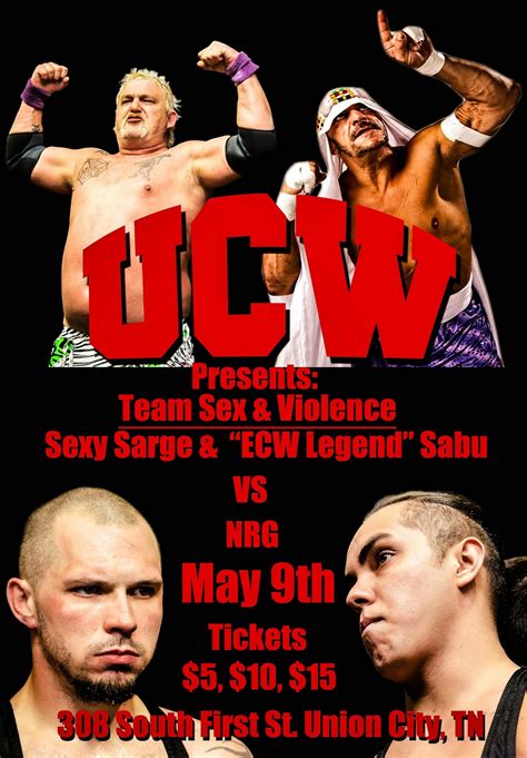 Maybe you would like to learn more about one of these? Wrestling News Center: UCW, May 9th ECW Legend Sabu to ...