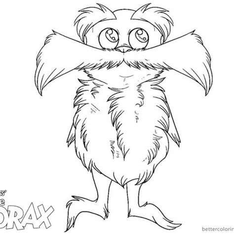 There is no wrong way to color (even if you are a beginner)! Dr Seuss Lorax Coloring Pages Lorax and Tree by Ethan ...