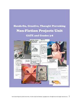 See more of business studies for grade 11 learners on facebook. Nonfiction Projects Unit -- Creative Critical Thinking for ...