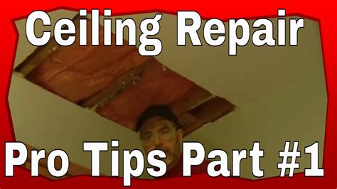 Check spelling or type a new query. Drywall Repair:How To Repair Ceiling Sheetrock Damage Part ...