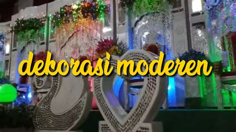 Dekorasi pengantin yang terbuat dari bahan kayu yang. Dekorasi pelaminan modern terbaru - YouTube