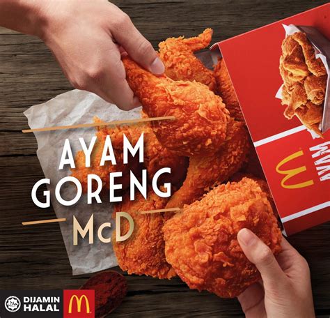 The clever marketing coup from mcdonald's malaysia plays to malaysia's love of ayam goreng mcd. ayam: ayam mcd menu