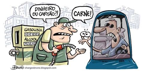 Aumento no preço da gasolina inspira charge do brum. Preço da Gasolina volta a subir… | Humor Político - Rir ...