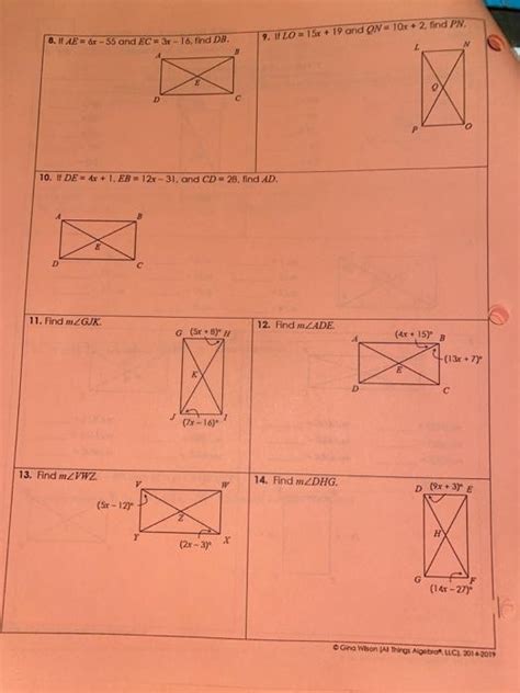 Unit 7 polygons & quadrilaterals homework 3: Solved: Unit 7 Polygons And Quadrilaterals Homework 4 Rect ...