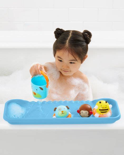 Baby care often requires an extensive saving money on the cost of items like skin and health care products, baby bath tubs, wash cloths and more is easy by checking out our online store. Moby Shelfie™ Bathtub Play Tray | Kids bath, Bathtub, Play