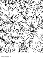 Flower coloring pages printable coloring pages for kids printable coloring pages are fun and can help children develop important skills. 130 Flower Coloring Pages For Adults (FREE)