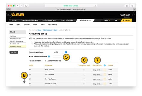 A bank statement is an official summary of financial transactions occurring within a given period for each bank account held by a person or business with a financial institution. How do I send statement feeds through to MYOB from FastNet ...