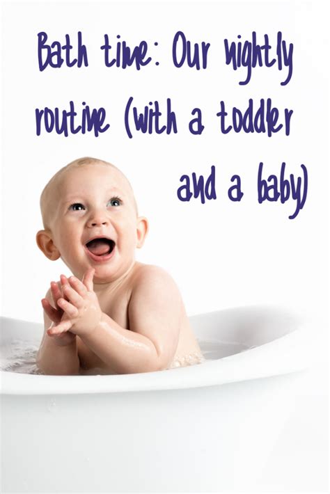 A warm bath can be soothing to a fussy baby. Bath time: Our nightly routine with a baby and a toddler