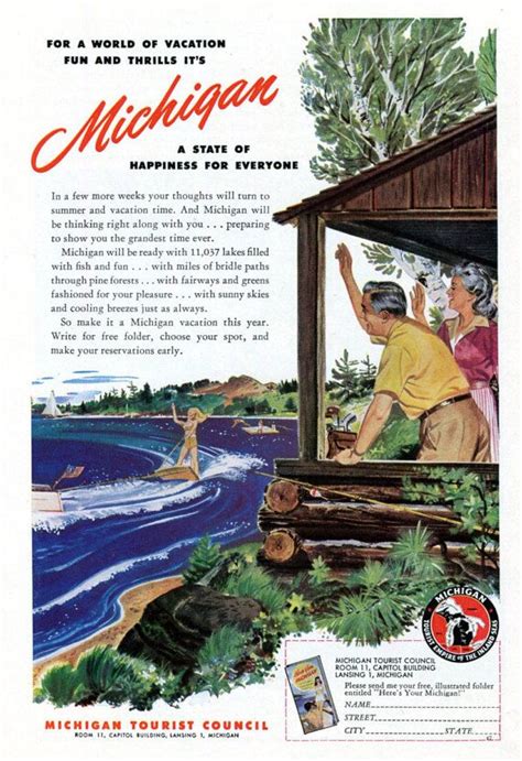 We did not find results for: Vintage Michigan Travel Ad Up North Cabin by ...