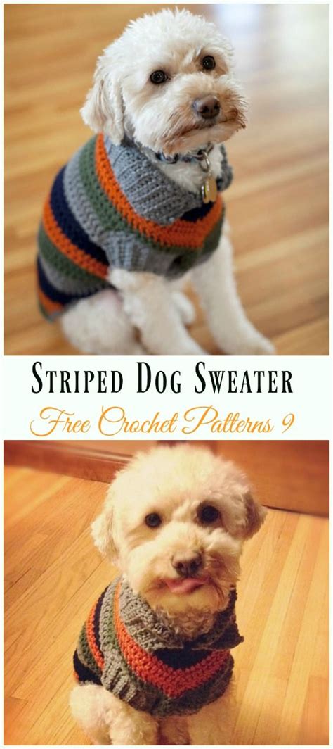 There are all types of patterns you can get for knitting. Dog Sweater Crochet Free Patterns DIY Instructions in 2020 ...