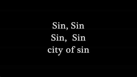 They pledge themselves to their dreams yet often compromise, are angels that are also devils… Escape the Fate- City of Sin (lyrics) - YouTube