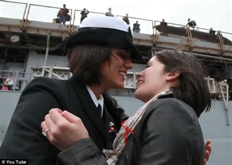 Videos tagged with french couple. US Navy women share first gay kiss: Lesbian couple's ...
