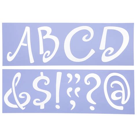 Lettering smaller than 1 apply with stencil brush, sponge, roller or airbrush; Uppercase Sophie Alphabet Stencils - 5" | Hobby Lobby | 134296