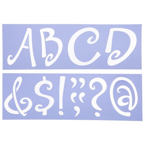 We offer variety of fonts/sizes, made from durable mylar. Uppercase Sophie Alphabet Stencils - 5" | Hobby Lobby | 134296