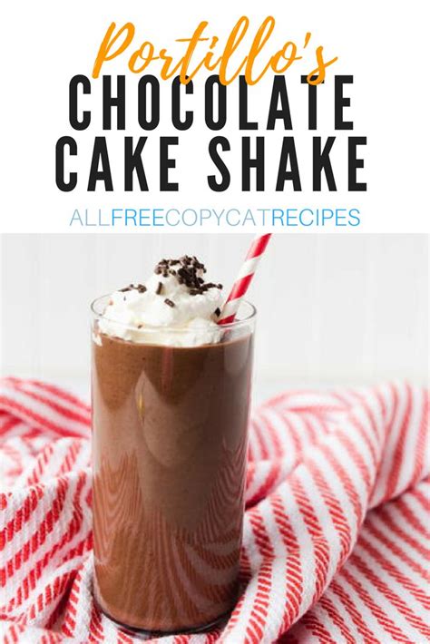 Remember, we are a general food sub, not specific to recipes, images, quality or any other set discriminatory factor. Portillo's Chocolate Cake Shake Copycat | Recipe | Chocolate cake shake, Portillos chocolate ...
