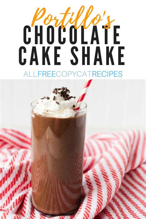 The peace corps at that time published a recipe book for their volunteers that provided a recipe for how to make chocolate cake. Portillo's Chocolate Cake Shake Copycat | Recipe ...