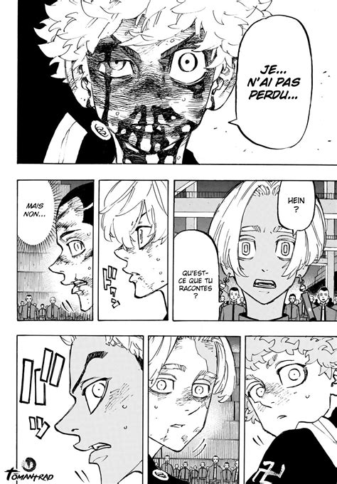 Vivotant de petits boulots ingrats tout juste bons à payer le loyer d'un studio miteux, il se lamente sur le désert de sa vie amoureuse lorsqu'il apprend la mort de hinata, la seule petite amie. Scan Tokyo Revengers 168 VF