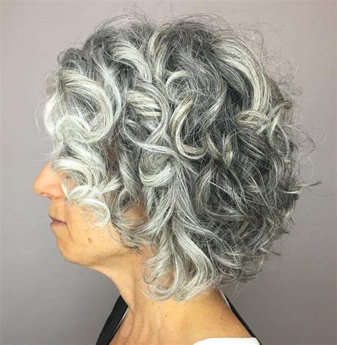 For those who want shorter hairstyles with longer asymmetric cuts from the front, they can be added to the list. 65 Gorgeous Gray Hair Styles | Grey curly hair, Grey hair ...