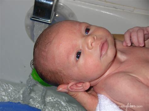 Make sure your baby is relaxed and comfortable. tell it to your neighbor!: How To Give a Baby a Bath