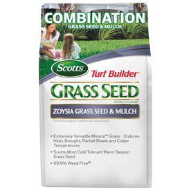 It can also be used on slopes to prevent erosion. Scotts 5 Lbs. Turf Builder Zoysia Grass Seed | Zoysia grass seed, Zoysia grass, Grass seed