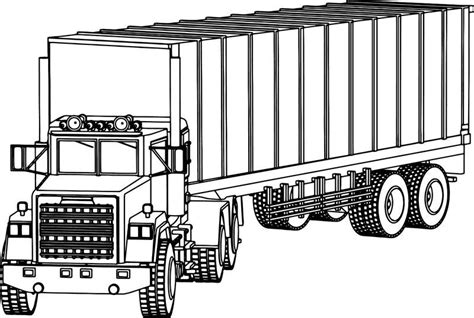 We have lots of great colouring pages for you to have fun practising english vocabulary. Industrial Truck Big Truck Coloring Page in 2020 | Truck ...