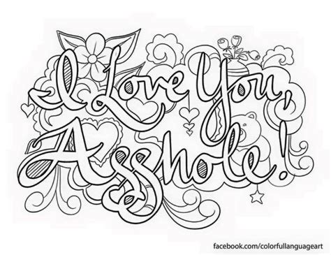 Coloring is not just for kids.in fact, some coloring is not for kids at all! Swear word coloring, Words coloring book, Cuss words ...