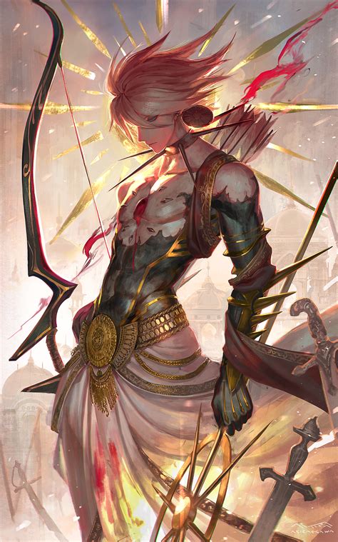 Safebooru - 1boy absurdres adapted costume arrow blue eyes ... See more ideas about fate, fate stay night, fate zero.
