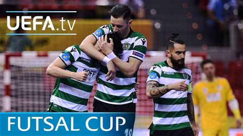 To win third straight cfc. Futsal Cup highlights: Győr v Sporting CP - YouTube