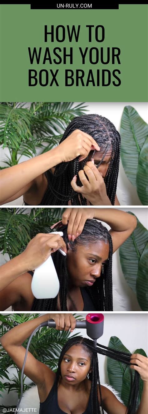 Want to finally learn how to braid your own hair? How to Wash Your Box Braids | Un-ruly in 2020 | Natural ...