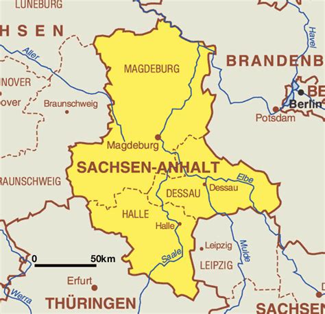 Dawen, karl wilhelm van, 1 sept. Kaart Duitsland en Bondslanden: Kaart Saksen-Anhalt en Maagdenburg - Vakantie Duitsland Bondslanden