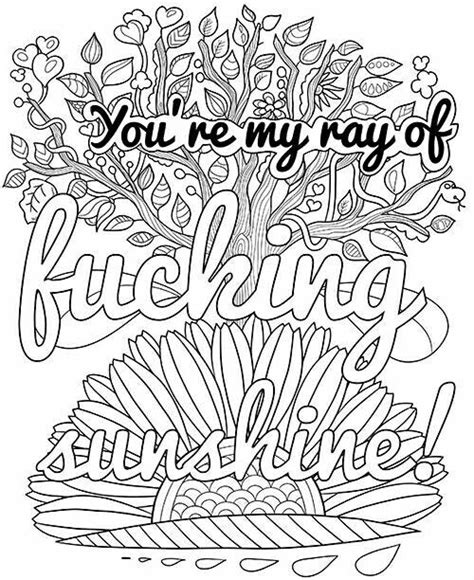 Motivational swear words coloring book: 88 best naughty adult coloring pages images on Pinterest ...