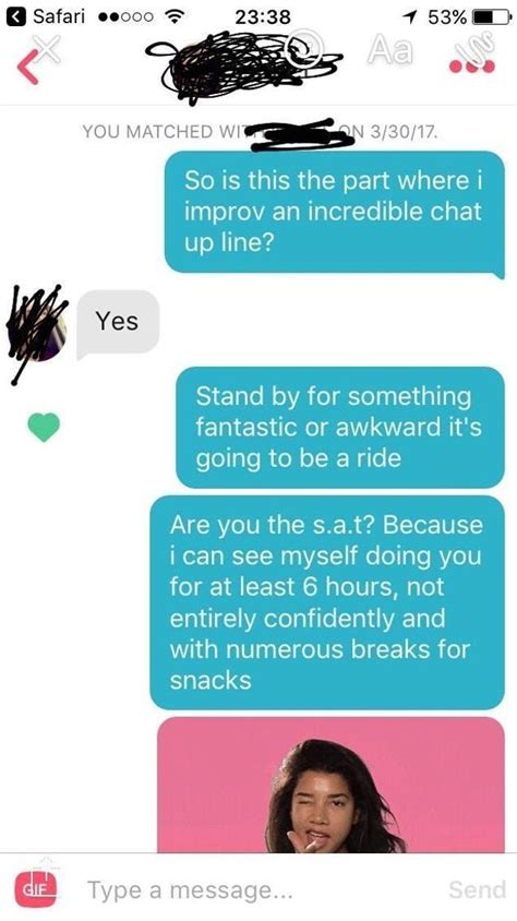 Flirting pick up lines for guys. Ridiculous Tinder Pickup Lines Guys Think Will Really ...