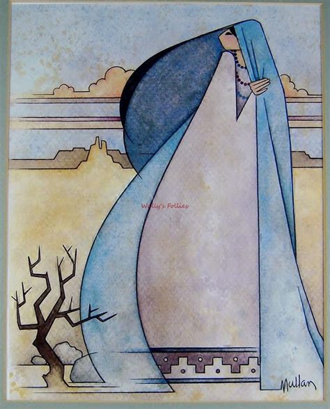 Please note i modify the final description on most items. G E MULLAN Southwestern Art Print Native American Woman in ...