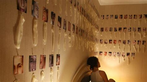 Get out your level, pencil, and tape measure and plot out your gallery wall. Woman collects 2000 used condoms, displays them on her ...