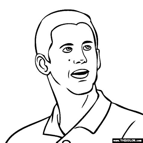 Online coloring > football players. Famous People Online Coloring Pages | Page 4