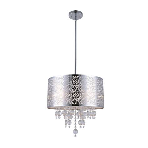 A modern finish to your space, chrome ceiling lights spell understated style. Canarm Piera 16-inch x 24-inch x 66-inch 4-Light ...