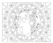 Coloriage pokemon, coloriez vos pokémon préférés et réalisez des superbes dessins. Coloriage Pokemon Mandala Adulte Charizard Dessin Mandala ...