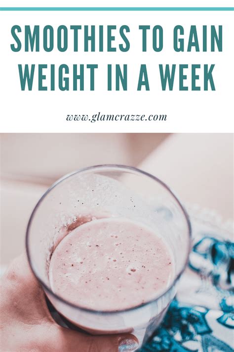 For weight loss and a healthier lifestyle, oatmeal and banana smoothie is ideal. How to gain weight in a week - 10 genuine Tips