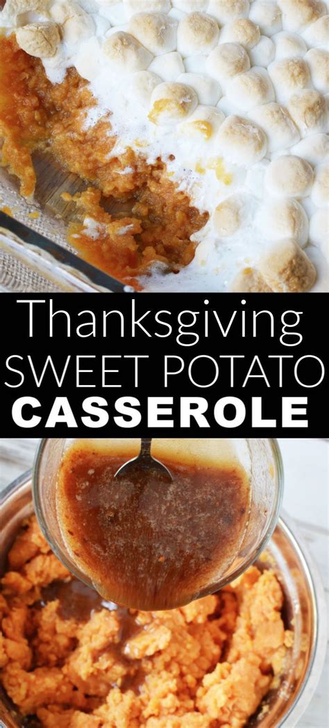 In a large flameproof casserole, heat 25g (1oz) butter until foaming. Sweet Potato Casserole with Marshmallows | Sweet potato ...